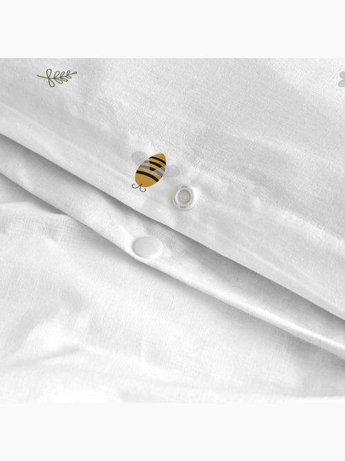 Conjunto de capa de edredão 2 peças Honey "Happyfriday" - Kiabi Conjunto de capa de edredão 2 peças Honey "Happyfriday" - Kiabi