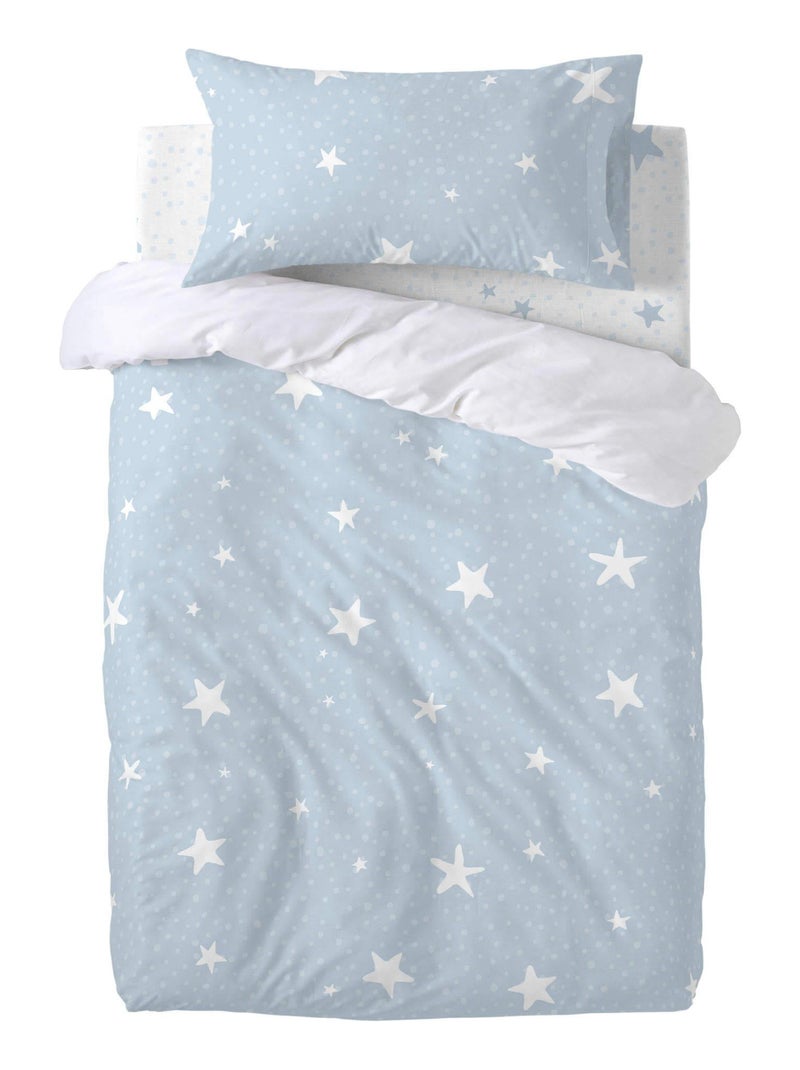 Conjunto de capa de edredão 2 peças Little star "Happyfriday" Azul - Kiabi
