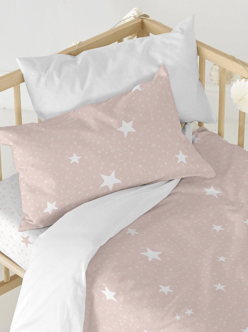Conjunto de capa de edredão 2 peças Little star "Happyfriday" Rosa - Kiabi