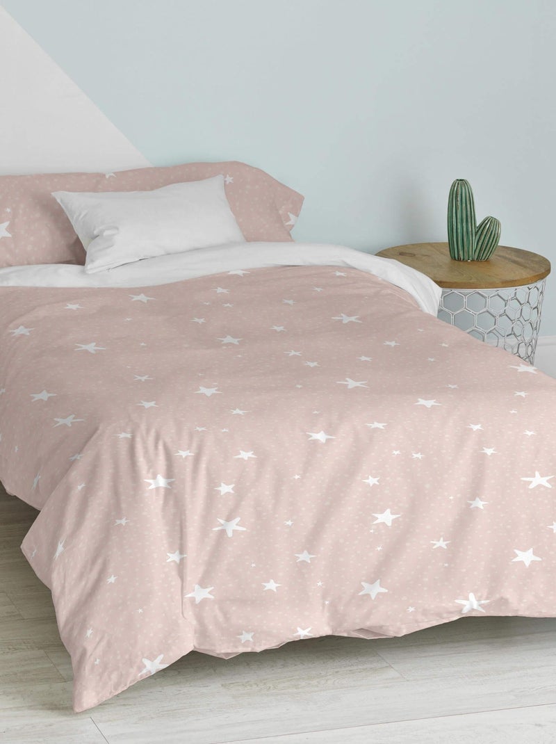 Conjunto de capa de edredão 2 peças Little star "Happyfriday" Rosa - Kiabi