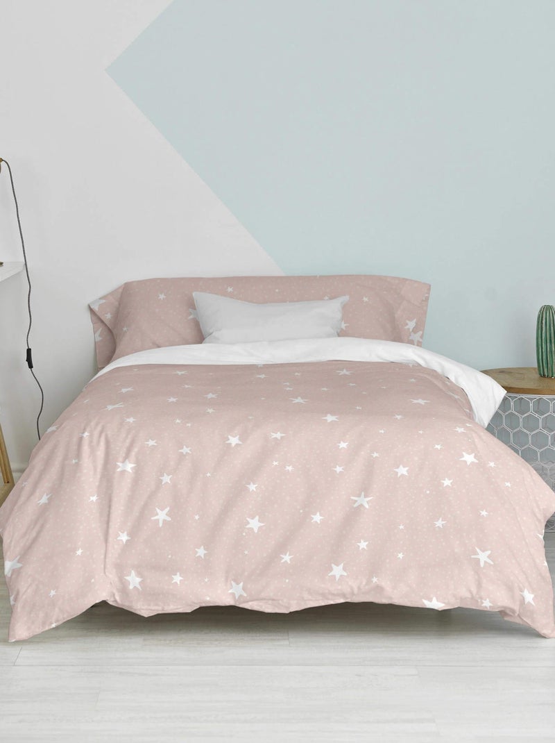 Conjunto de capa de edredão 2 peças Little star "Happyfriday" Rosa - Kiabi