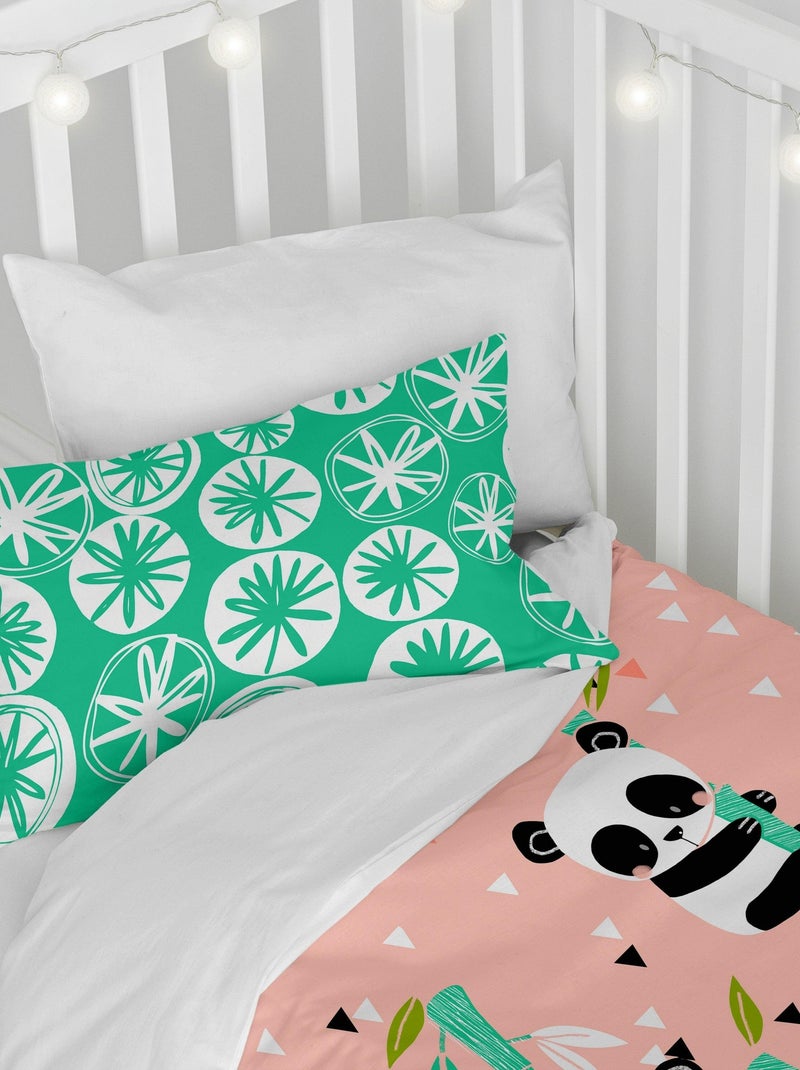 Conjunto de capa de edredão 2 peças Panda garden "Happyfriday" Rosa - Kiabi