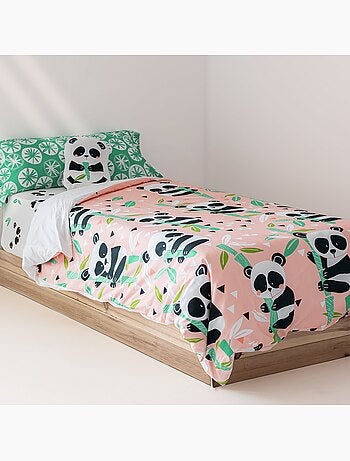 Conjunto de capa de edredão 2 peças Panda garden "Happyfriday
