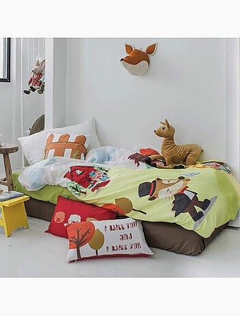 Conjunto de capa de edredão 2 peças Piggys "Happyfriday