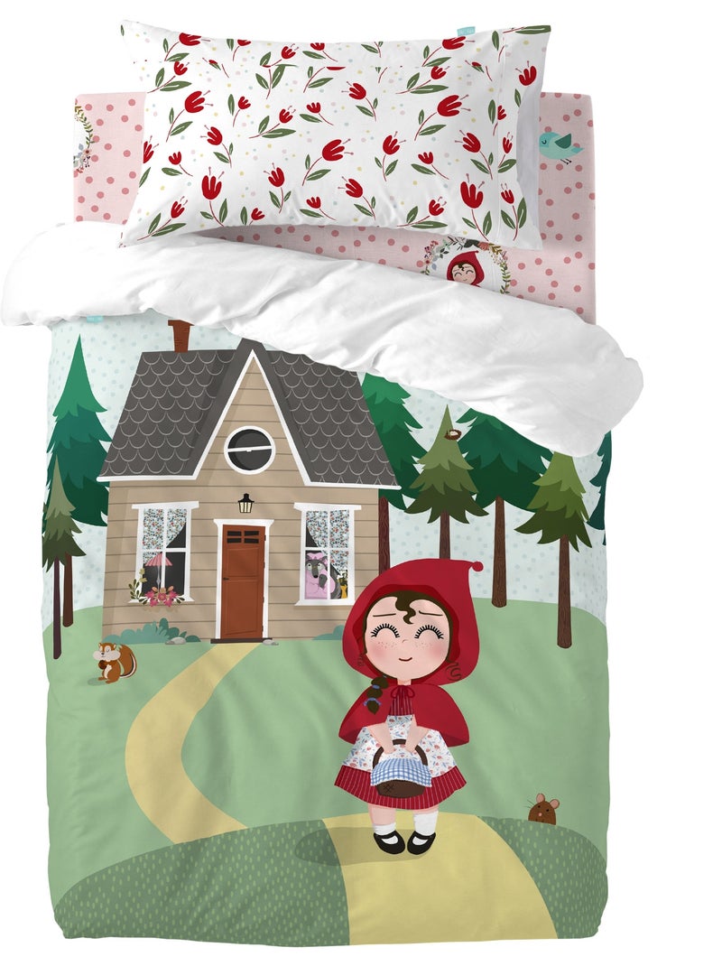 Conjunto de capa de edredão 2 peças Red riding hood "Happyfriday" Multicolorido - Kiabi