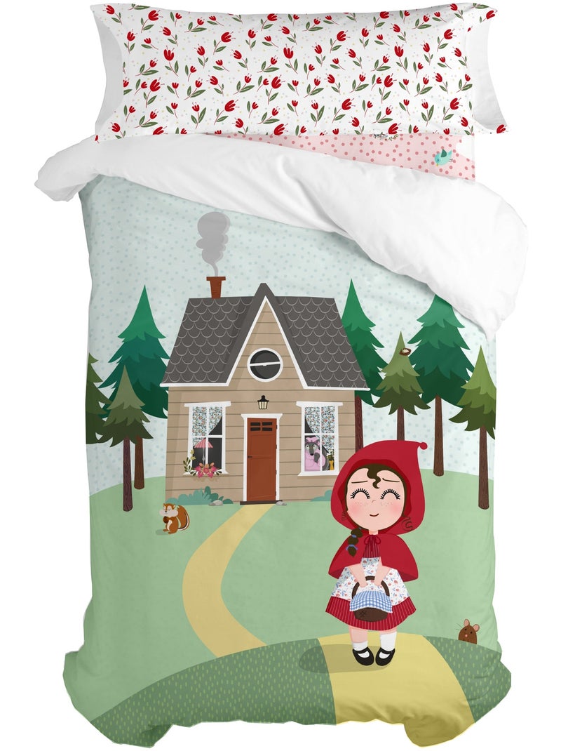 Conjunto de capa de edredão 2 peças Red riding hood "Happyfriday" Multicolorido - Kiabi