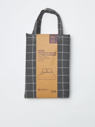 Conjunto de capa de edredão (260 x 60 cm) + 2 fronhas