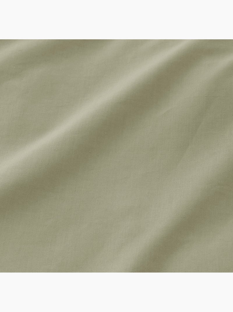 Conjunto de capa de edredão lisa 100% algodão, com fronha(s) - Gamusi. Verde - Kiabi