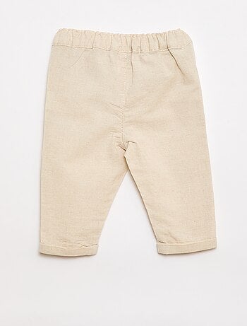 Conjunto de cerimónia 4 peças em algodão e linho