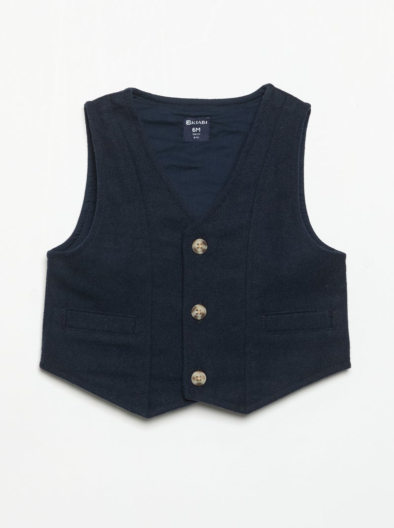 Conjunto de cerimónia de 3 peças Azul - Kiabi