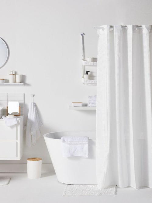 Conjunto de cesto + cortina + tapete de duche - Kiabi