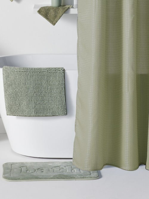 Conjunto de cesto + cortina + tapete de duche - Kiabi