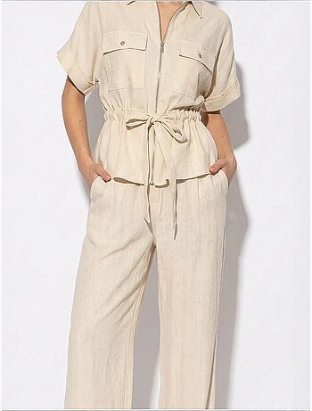 Conjunto de colete e calça pantalona lucci