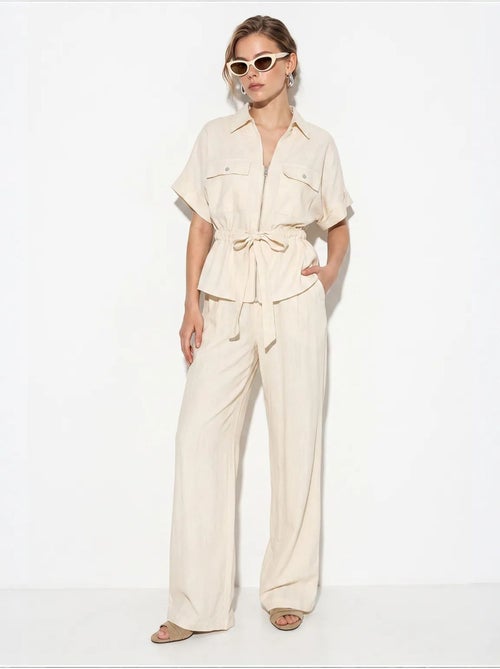 Conjunto de colete e calça pantalona lucci - Kiabi Conjunto de colete e calça pantalona lucci - Kiabi