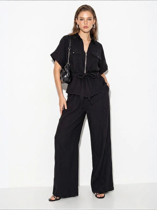 Conjunto de colete e calça pantalona lucci - Kiabi Conjunto de colete e calça pantalona lucci - Kiabi