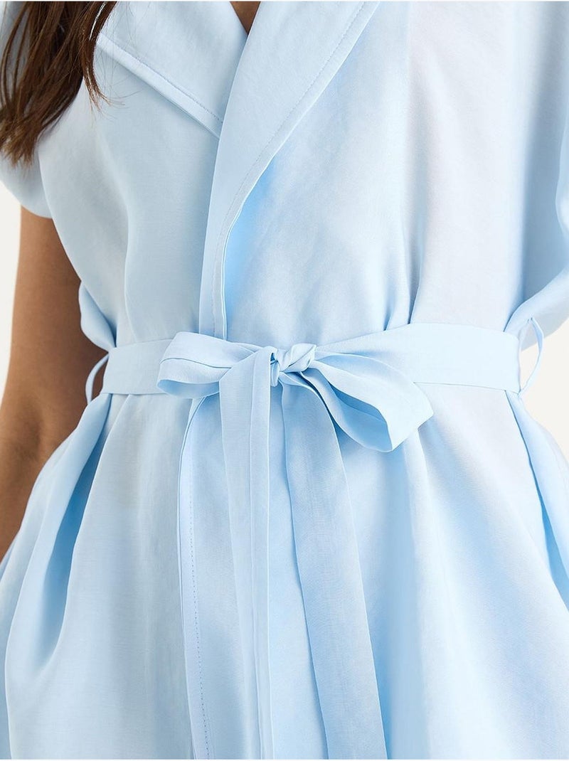 Conjunto de colete e calças de perna larga lucci Azul-céu - Kiabi