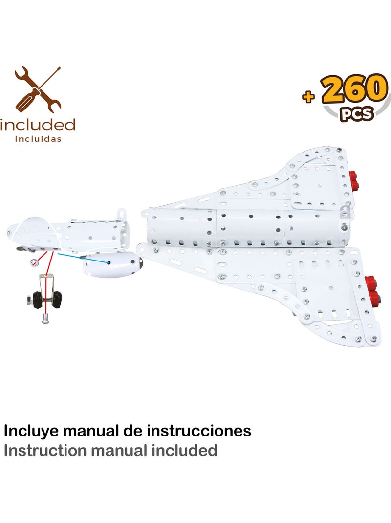 Conjunto de construção de avião em metal 260 peças smart theory N/D - Kiabi