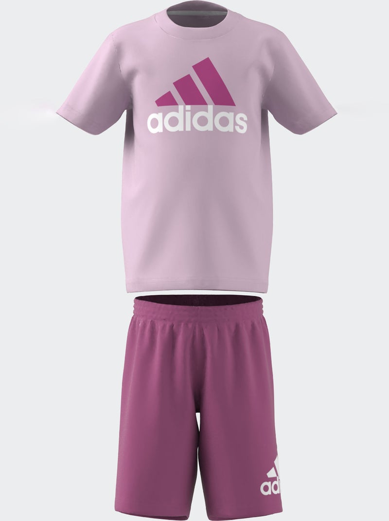 Conjunto de desporto 'Adidas' em moletão ROSA - Kiabi
