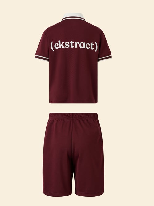 Conjunto de desporto t-shirt + calções - (ekstract) - Kiabi Conjunto de desporto t-shirt + calções - (ekstract) - Kiabi