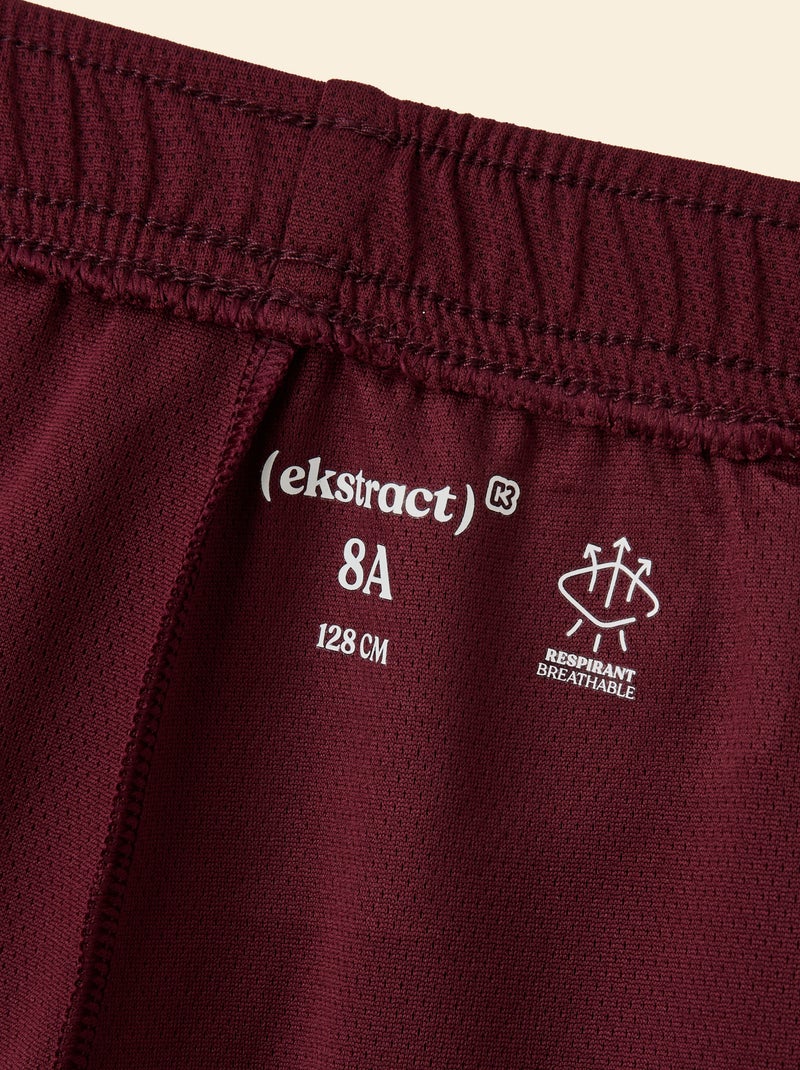Conjunto de desporto t-shirt + calções - (ekstract) Vermelho - Kiabi