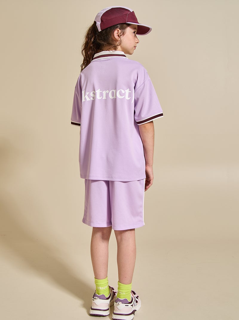 Conjunto de desporto t-shirt + calções - (ekstract) Violeta - Kiabi