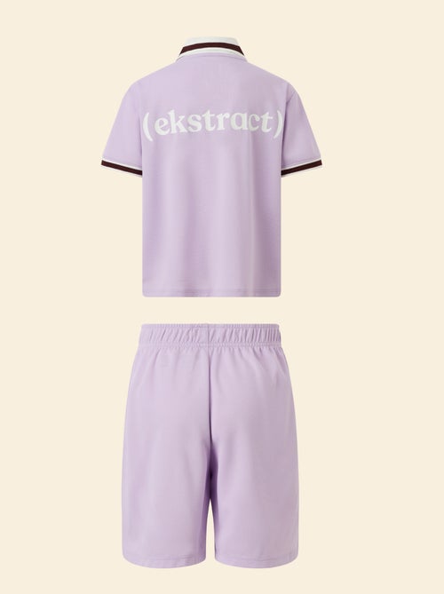 Conjunto de desporto t-shirt + calções - (ekstract) - Kiabi