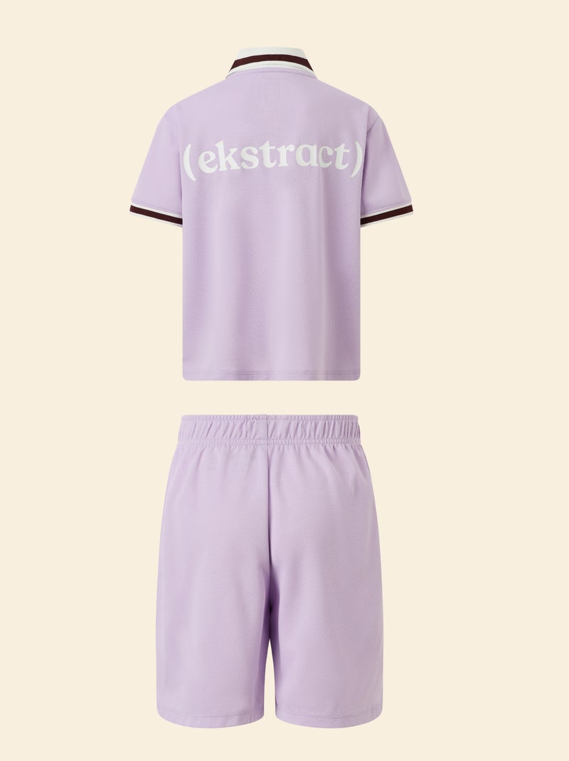 Conjunto de desporto t-shirt + calções - (ekstract) Violeta - Kiabi