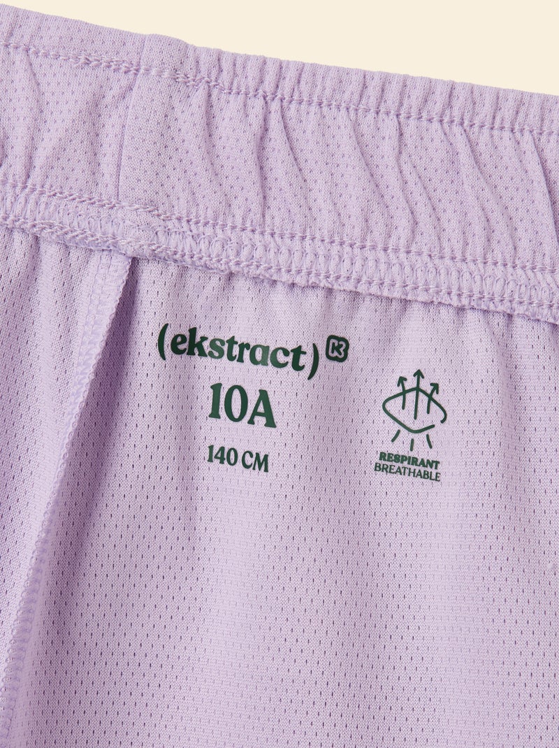 Conjunto de desporto t-shirt + calções - (ekstract) Violeta - Kiabi
