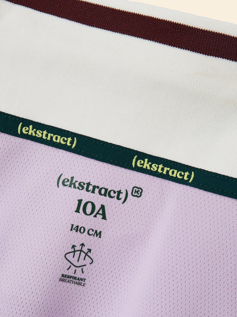Conjunto de desporto t-shirt + calções - (ekstract) Violeta - Kiabi