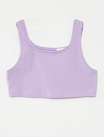 Conjunto de desporto top + calções tipo ciclista canelados - 2 peças