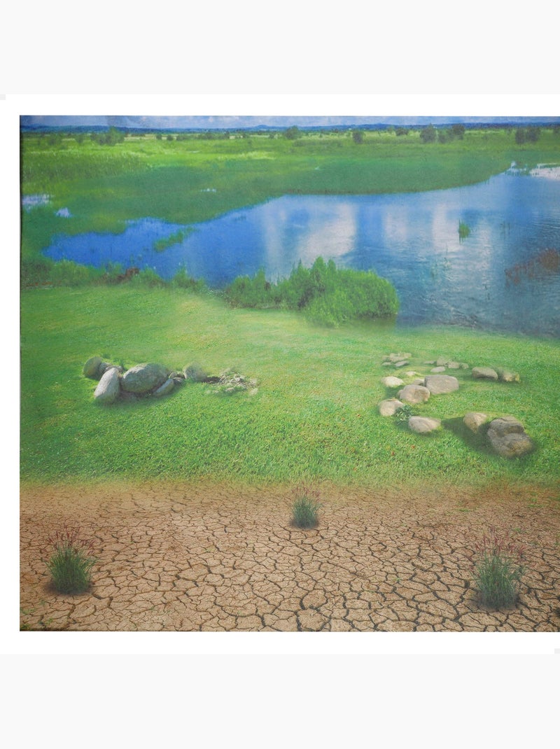 Conjunto de dinossauros com tapete e acessórios, 52 peças animal world N/D - Kiabi