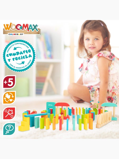 Conjunto de Dominó de Madeira WOOMAX - Kiabi
