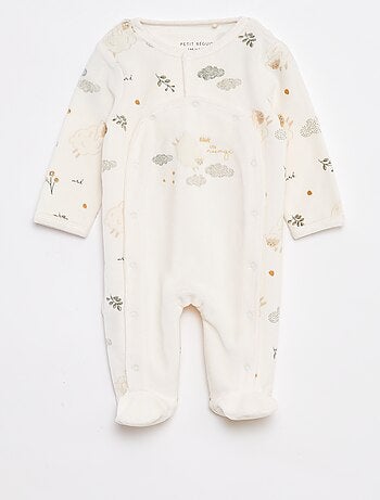 Conjunto de dormir babygrow + body + boneco - 3 peças