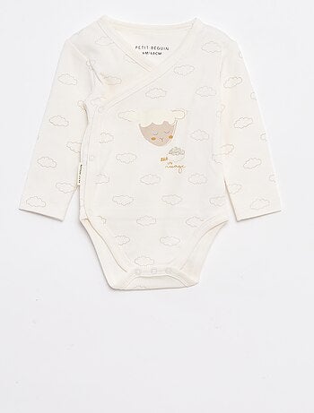 Conjunto de dormir babygrow + body + boneco - 3 peças
