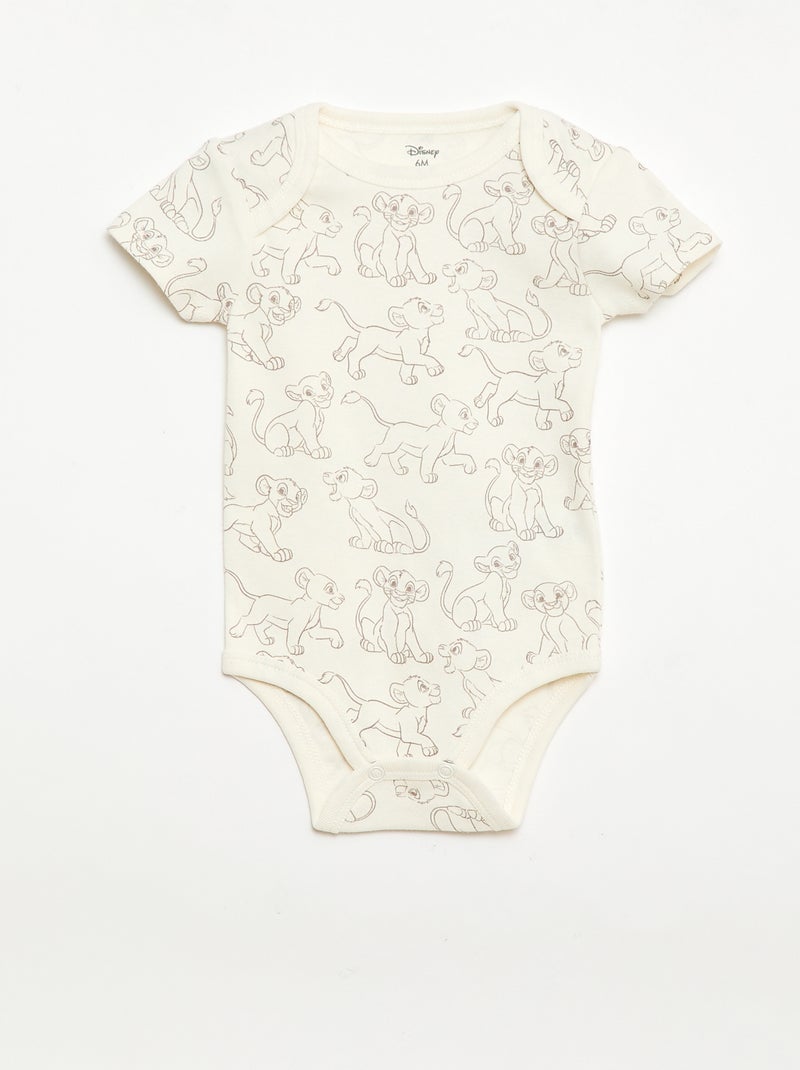 Conjunto de dormir body e macacão 'Disney' - 2 peças Amarelo - Kiabi