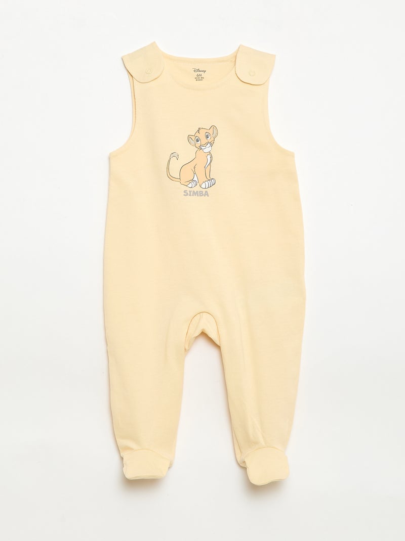 Conjunto de dormir body e macacão 'Disney' - 2 peças Amarelo - Kiabi