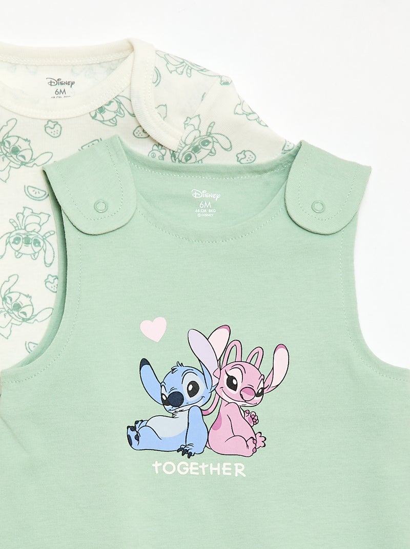 Conjunto de dormir body e macacão 'Disney' - 2 peças Verde - Kiabi