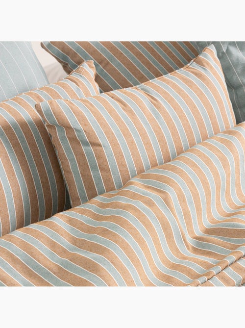 Conjunto de duas capas de almofada em algodão com fio em relevo, tecido texturizado. - Kiabi