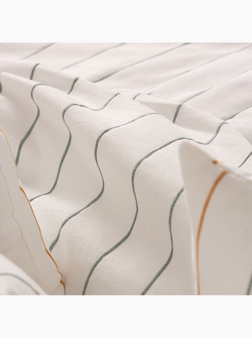 Conjunto de duas capas de almofada em algodão com fio em relevo, tecido texturizado. - Kiabi