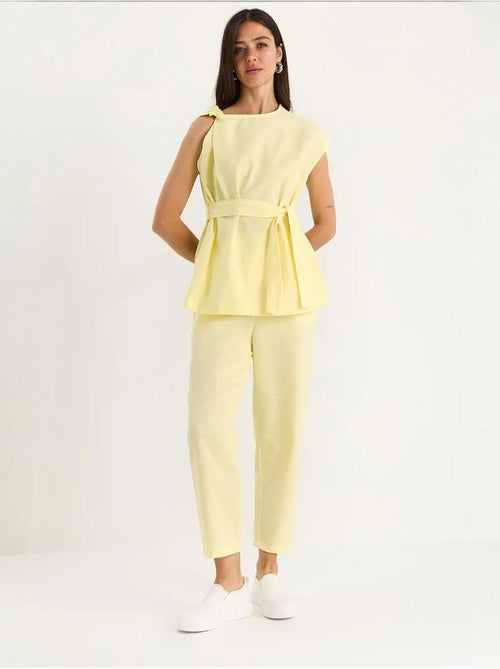 Conjunto de duas peças blusa-calças lucci - Kiabi Conjunto de duas peças blusa-calças lucci - Kiabi