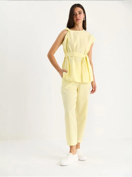 Conjunto de duas peças blusa-calças lucci - Kiabi Conjunto de duas peças blusa-calças lucci - Kiabi