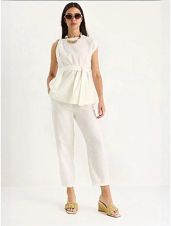 Conjunto de duas peças blusa-calças lucci
