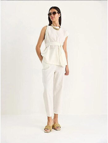 Conjunto de duas peças blusa-calças lucci
