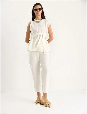 Conjunto de duas peças blusa-calças lucci