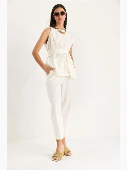 Conjunto de duas peças blusa-calças lucci - Kiabi Conjunto de duas peças blusa-calças lucci - Kiabi