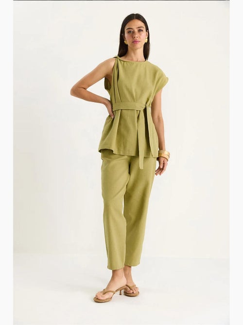 Conjunto de duas peças blusa-calças lucci - Kiabi Conjunto de duas peças blusa-calças lucci - Kiabi