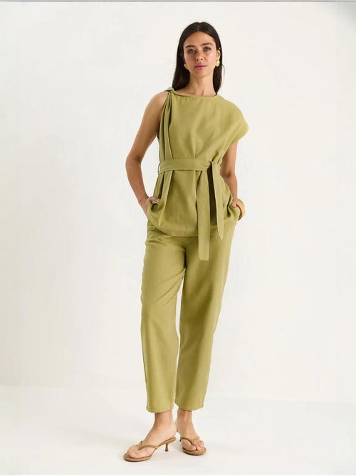 Conjunto de duas peças blusa-calças lucci - Kiabi Conjunto de duas peças blusa-calças lucci - Kiabi
