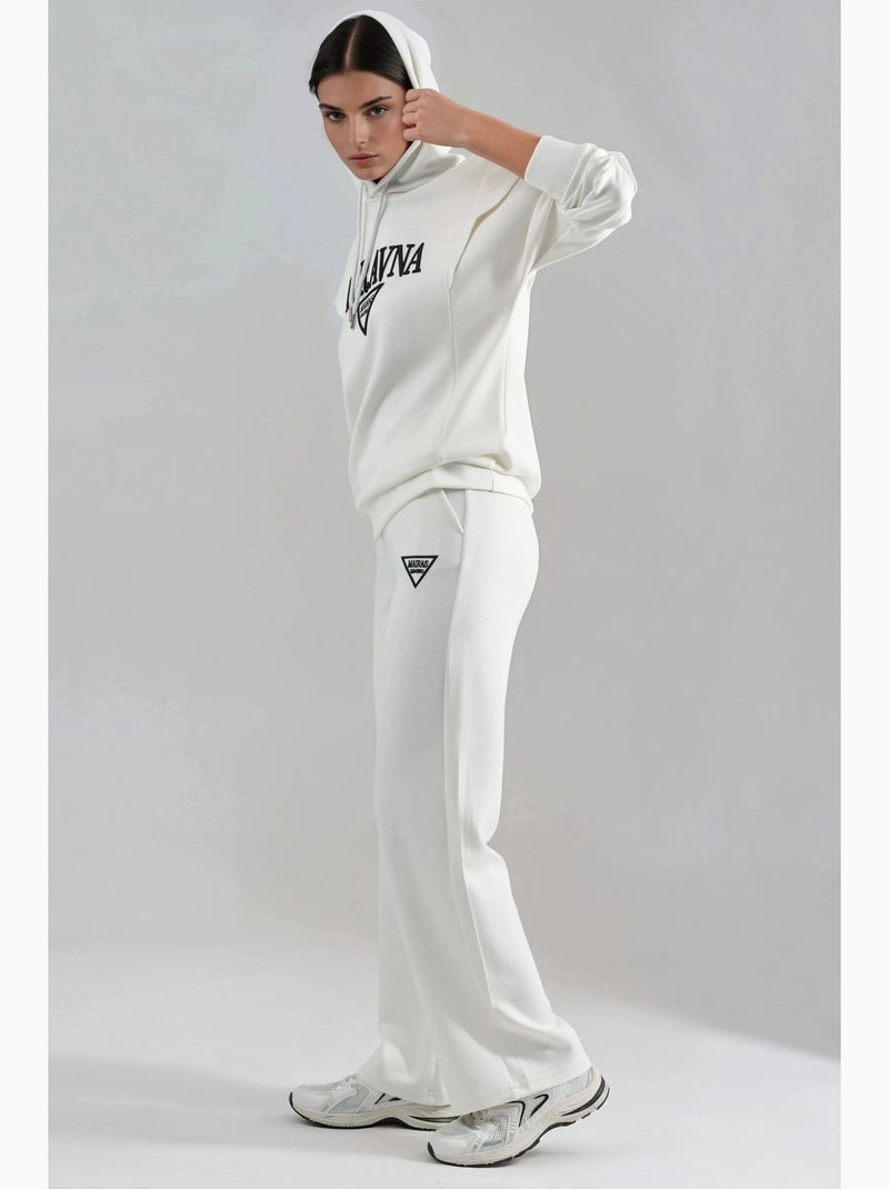 Conjunto de duas peças com capuz bordado modal touch hiccup Branco - Kiabi