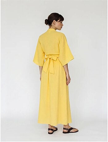 Conjunto de duas peças de blusa e saia midi de algodão lucci