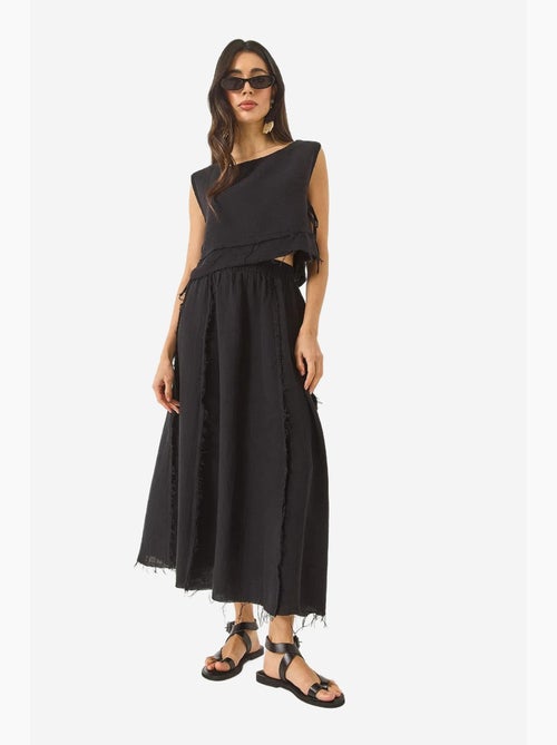 Conjunto de duas peças de blusa e saia texturizadas em musselina lucci - Kiabi Conjunto de duas peças de blusa e saia texturizadas em musselina lucci - Kiabi